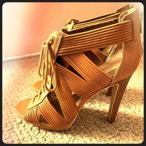 Strappy, open-toe, heeled sandals